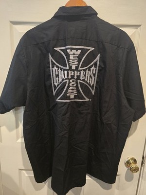 Vintage West Coast Choppers Jesse James M/C Club Work Shirt Size