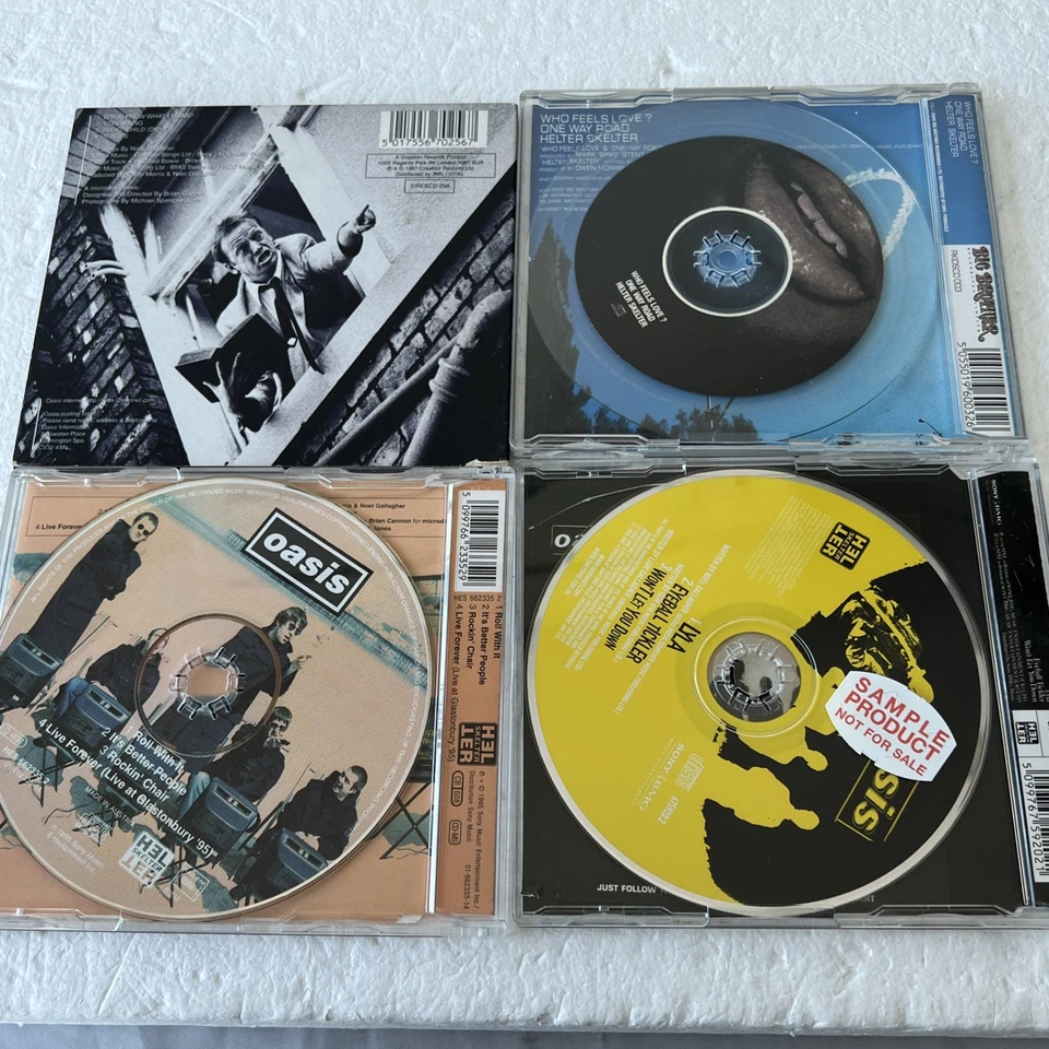 CD Oasis Singles Bulk Anos 90 Anos 00 Música Rock Australiana Edição do Reino Unido Faixas Bônus x4 - Imagem 2 de 4
