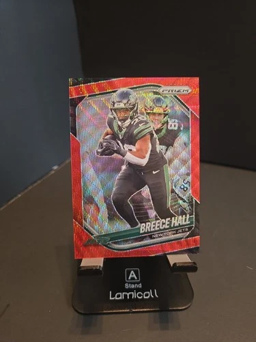 2025 Panini Prizm - Breece Hall #50 Red Wave Prizm /149 New York Jets Football!