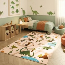 SIMPEX Dino Kinderteppich Spielteppich für Kinderzimmer modernes Motiv