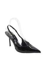 Zara Womens Pointed Toe Slingbacks High Heels Shoes Solid Black Size 8