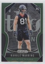 2019 Panini Prizm Rookies Green Prizm Kahale Warring #394 tx8