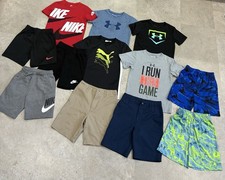 Boys NIKE/UNDER ARMOUR/ADIDAS Shorts Shirts Summer Lot, sz 6