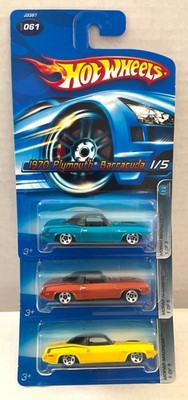 Hot Wheels 1970 PLYMOUTH BARRACUDA - 2006 Mopar Madness #061 - 3 Variations Lot!