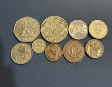 🇬🇧 British Coins Lot - SILVER 1920 Threepence + Variety Mixed Coins