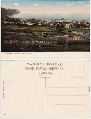 Puerto de la Cruz Carretera de la Laguna/Autobahn Laguna (Aquarell) 1948