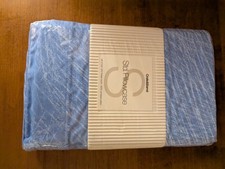 CRATE BARREL MARIMEKKO TAIKA FRENCH BLUE PAIR STANDARD PILLOWCASES NEW