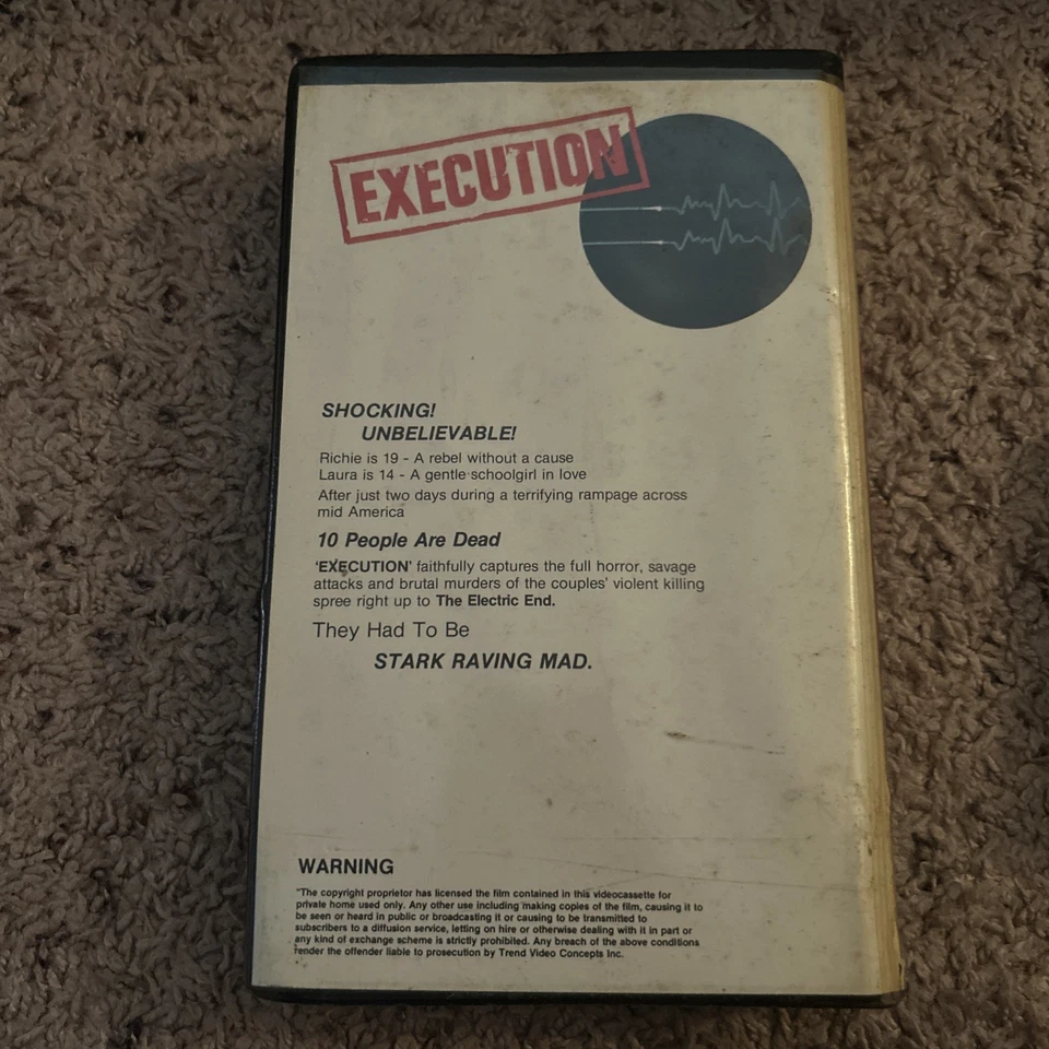 Execution:They Were Stark Raving Mad VHS Cutbox In Clamshell RARE HTF Horror - Image 2 of 4