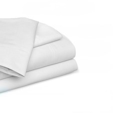 4 Piece Bed Sheet Set Queen Size  Cotton Soft  Breathable Bedsheet Includes...