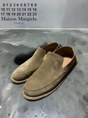 Maison Margiela 22 Wildleder 2-Wege Slipper Beige Herrenschuhe, Größe 8 US