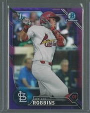 2016 BOWMAN CHROME DRAFT WALKER ROBBINS CARDINALS RC PURPLE REFRACTOR SP 037/250