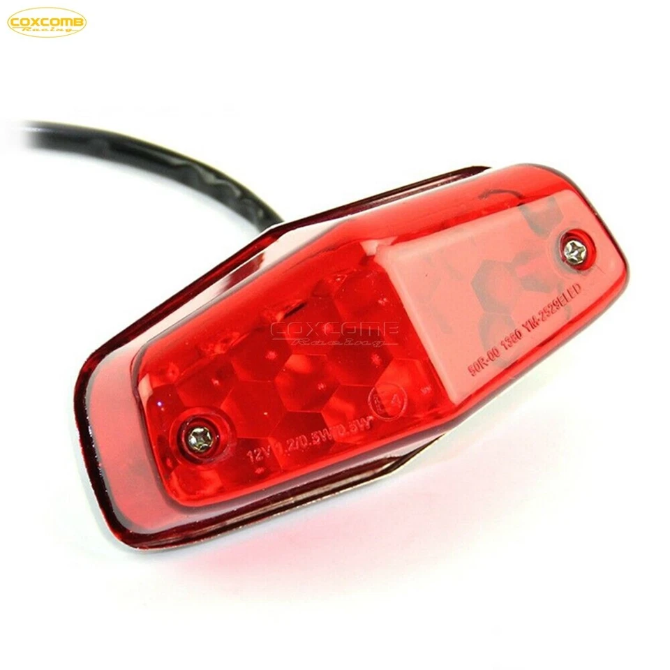 Lucas Style LED Stop Brake Tail Light Replacement For Harley Cafe Racer Chopper — 第 3/4 张图片