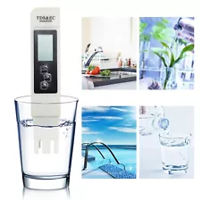 Portable TDS Meter Digital Tester Water Conductivity Temperature Test Pen