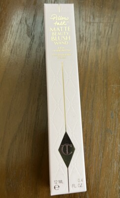 $42 NIB CHARLOTTE TILBURY MATTE BEAUTY LIQUID BLUSH WAND PILLOW TALK DREAM POP