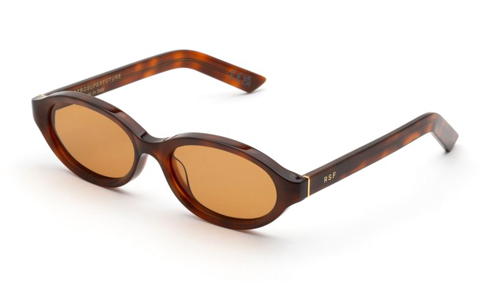 Retrosuperfuture Parola Oval Unisex Sunglasses Havana