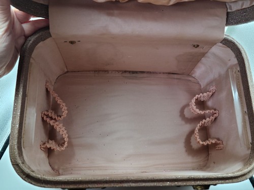 Vtg Aero Pak Train Suit Case Luggage Hard Shell Mid Century MCM Vanity Travel - Picture 4 of 10