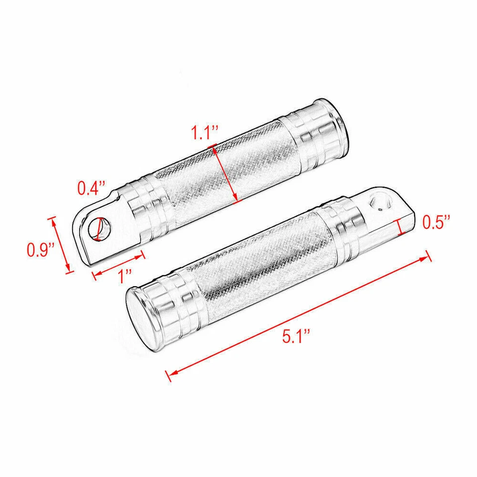 Clavijas de pie para moto Yamaha V-STAR XVS1300 XVS650 XVS950 XVS1100 Foto 3 de 4