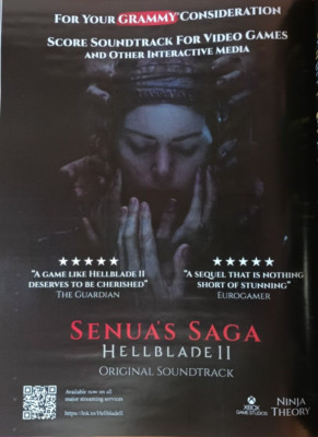 2024 SENSUA SAGA Hellblade II ORIGINAL (UNFRAMED) magazine PROMO AD