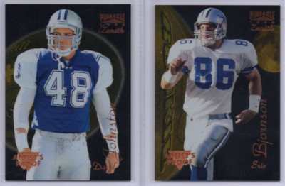 1996 Zenith Artists Proof Lot (2), DARYL JOHNSTON & ERIC BJORNSON Dallas Cowboys