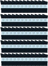 72 PK of Yacht  Smith Wholesale Bulk Women's Crew Socks, Size 9-11 Black 