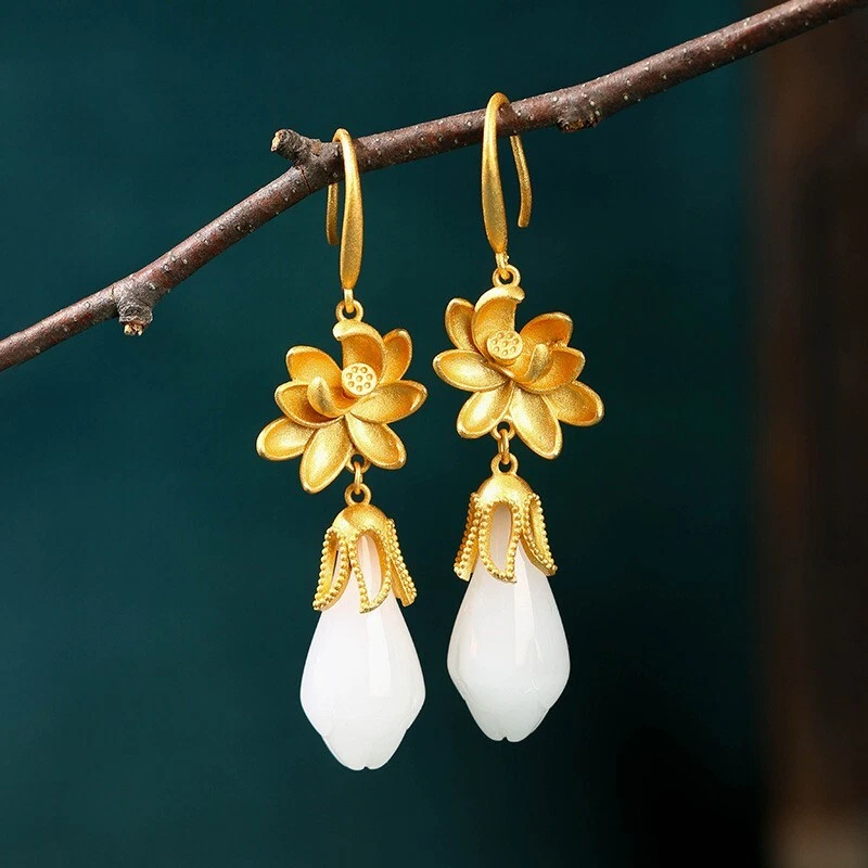 Lotus flower hotsell earrings