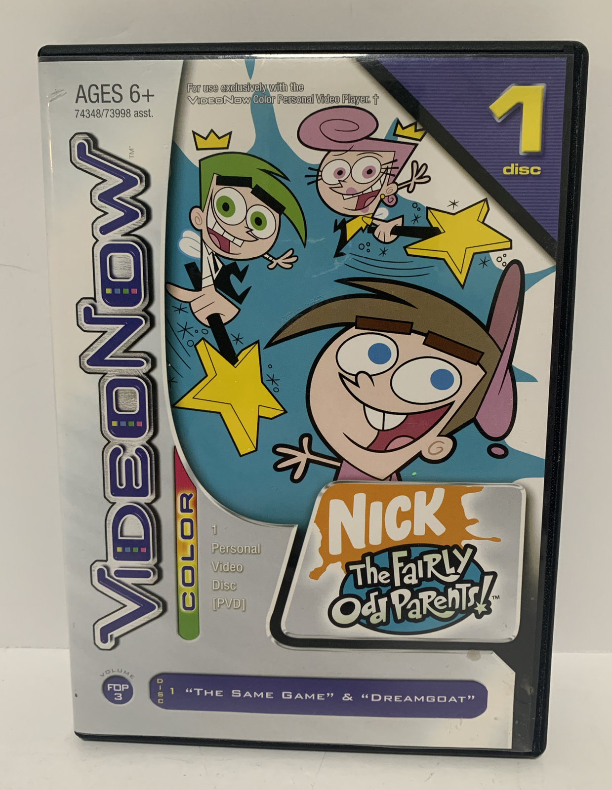 VideoNow Color NIck The Fairly Odd Parents! Disc 1 "The Same Game" &  "DreamGoat" 653569023876 | eBay