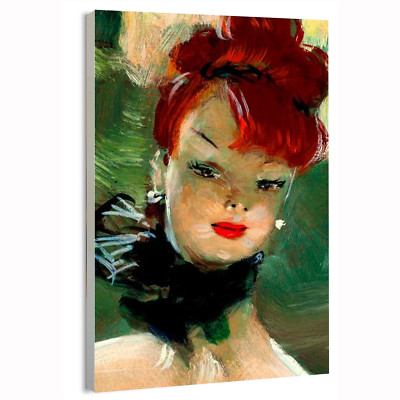 1950 My Enterance - Domergue Jean-Gabriel Poster or Canvas Home Decor Print