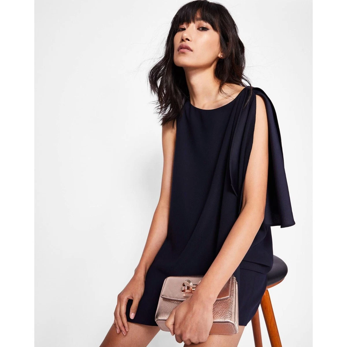 Ted baker navy bow clearance dress
