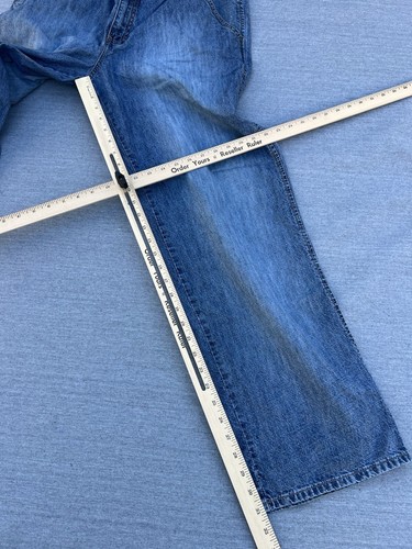 Marithe Francois Girbaud Jeans Blue Y2K Baggy Skater Wide Leg Grunge Men's 36 - Picture 6 of 14