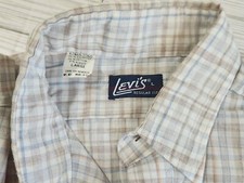 Vintage Levi s White Tab Plaid Short Sleeve Button Up Regular Fit