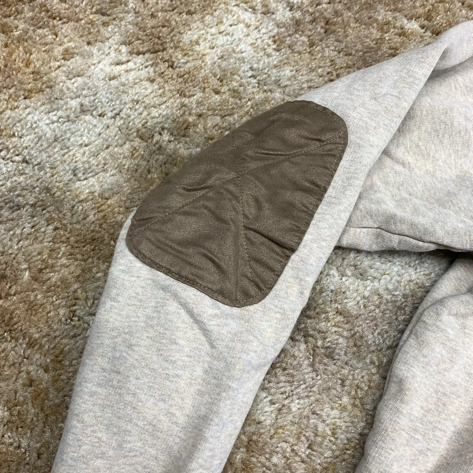 Suéter Woolrich Boysen Media Cremallera Parche en el Codo Marrón Tostado Para Hombres Talla XL Foto 2 de 4