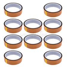 1-10PCS Tape Sticky High Temperature Heat Resistant Polyimide 25mm x 30M
