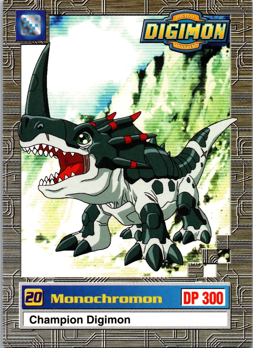 20 Monochromon 22 of 34 Champion Digimon 2000 Digimon CCG