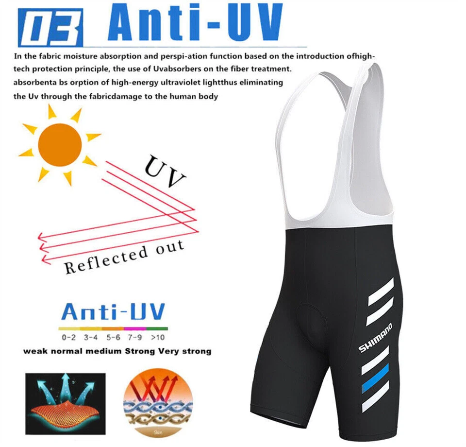 Conjunto Maillot Ciclismo Hombreb Manga Corta Culotte Ciclismo con de 3D Gel Pad - Imagen 4 de 4