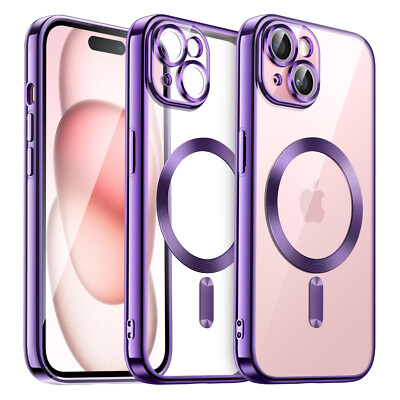 Soft Clear Case for iPhone 15, Compatible with MagSafe Wireless Charging