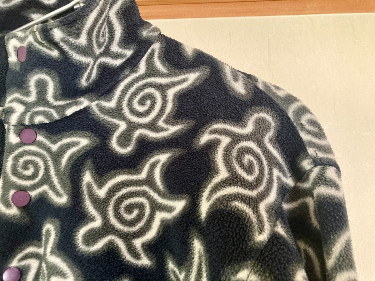 Patagonia Zen Turtles 90's Synchilla Snap-T Pullover Green Patagonia Zen Turtles 90's Synchilla Snap-T Pullover Green