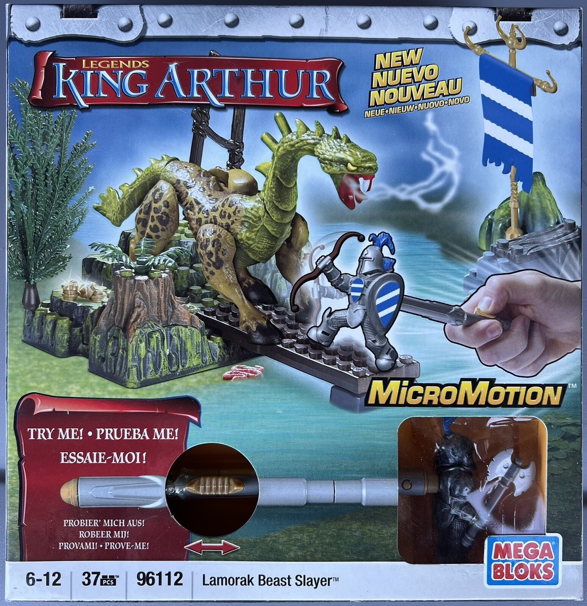 MEGA BlOKS KING ARTHUR LAMORAK BEAST SLAYER SET 96112 | eBay