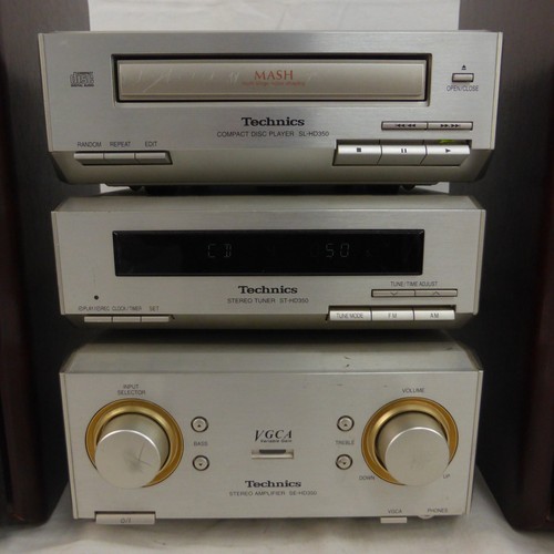 Technics Stereo HiFi Audio System HD350 CD Player Tuner Verstärker Lautsprecher - Bild 2 von 19