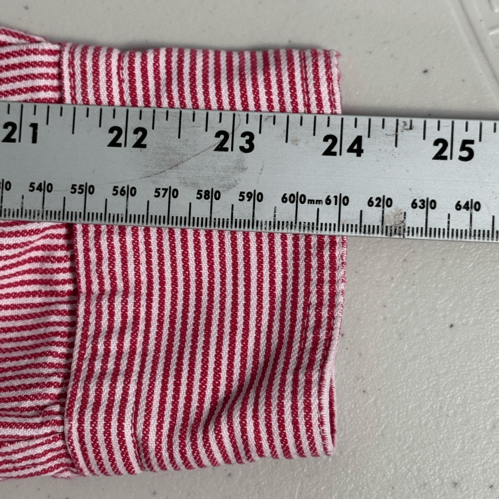 Vintage Calvin Klein Sport Denim Striped LS Shirt Mens S Red Made in USA 80s thumbnail 9