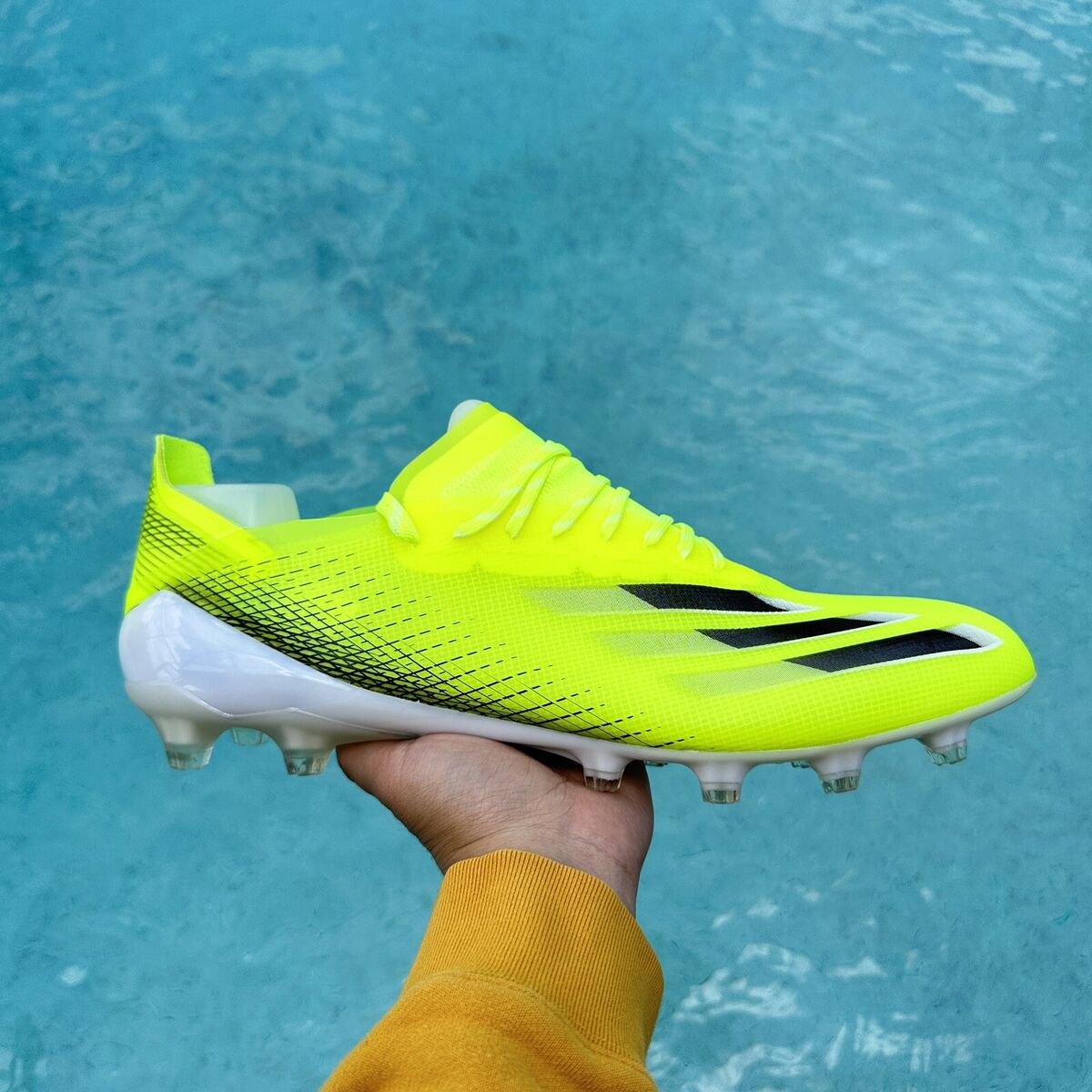 Adidas X Ghosted.1 AG Solar Yellow Men's Soccer Cleats Shoes 