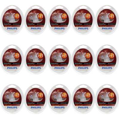 15x Philips Vision Plus +50% Set 2x H1 12V 55W P145s