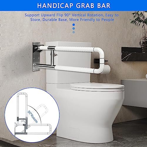 Bath Tub Handles For Seniors Shower Rails Elderly Adults Safety, Bathtub Clamp Grab