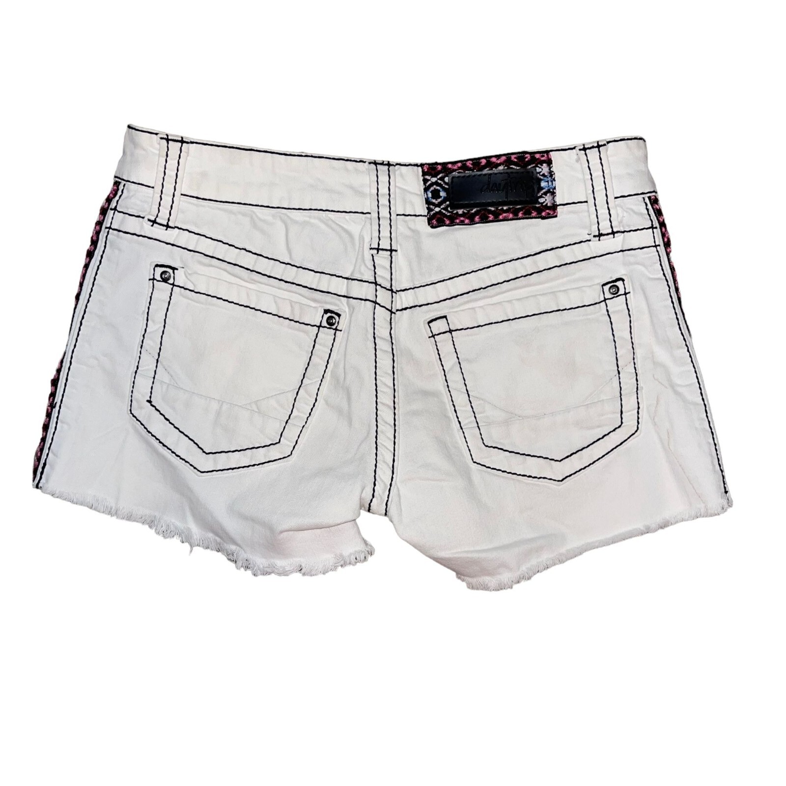 DayTrip Capricorn Distressed Shorts Womens 27 Whi… - image 4