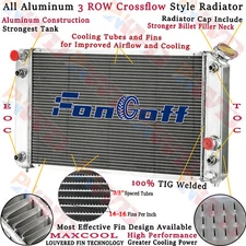 3 Row Aluminum Radiator Fits 1996-2005 Chevy Blazer S10/GMC Jimmy Sonoma 4.3L V6