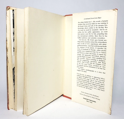Uri Geller My Story SIGNED 1975 First Edition First Printing HC$DJ - Picture 9 of 13