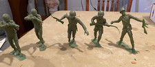 MARX US ARMY WORLD WAR II LOT OF 5 US ARMY SOLDIERS 6   GREAT SHAPE