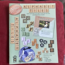 Artsy Collage Alphabet Tiles Hot Off The Press 3111 NEW