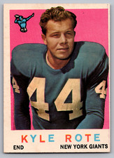 1959 TOPPS #7 KYLE ROTE GIANTS