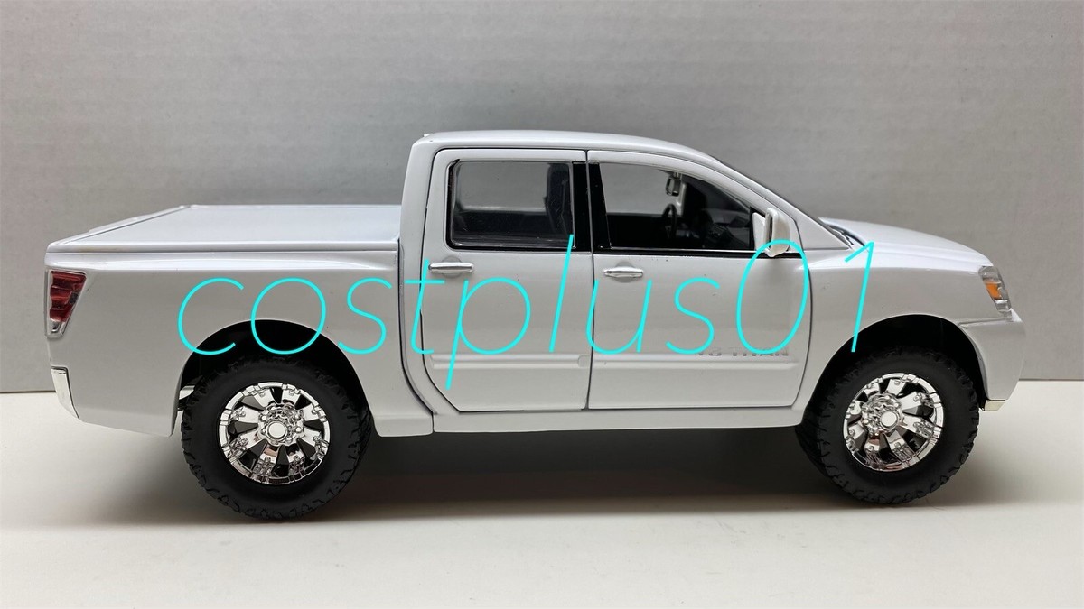 1/24 ホットウィール 日産 タイタン V8 ハイリフト カスタム jada JADA HIGH PROFILE NISSAN TITAN 1:24 WHITE | eBay