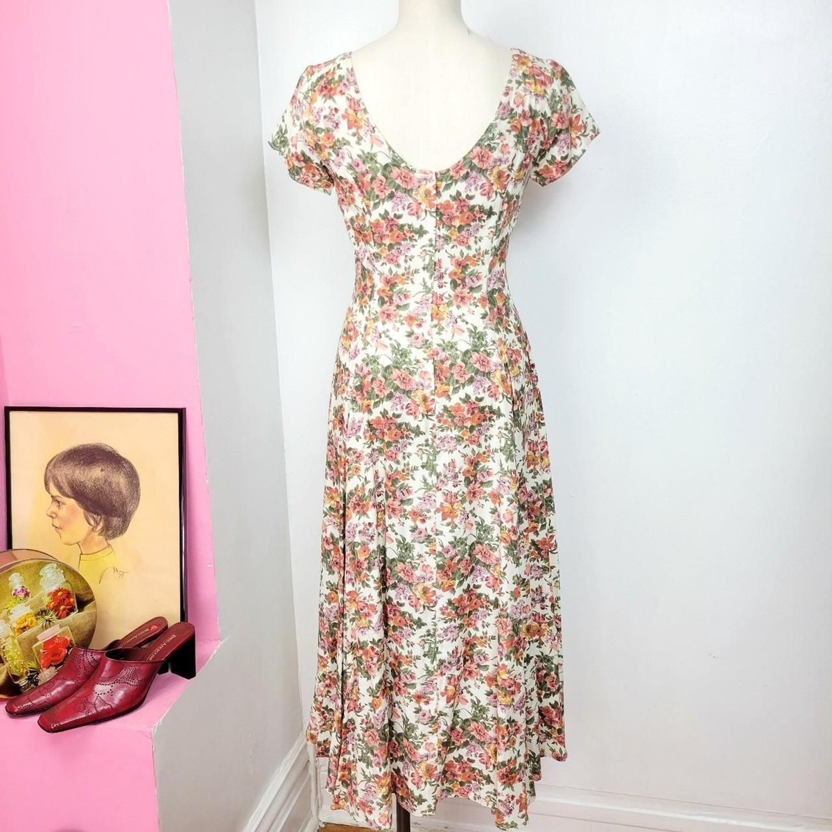 ⭐︎希少⭐︎CARAMEL VINTAGEFLORAL PRINT DRESS 8A LILI et NENE キッズ CARAMEL 2023SS KIDS WOVEN DRESS